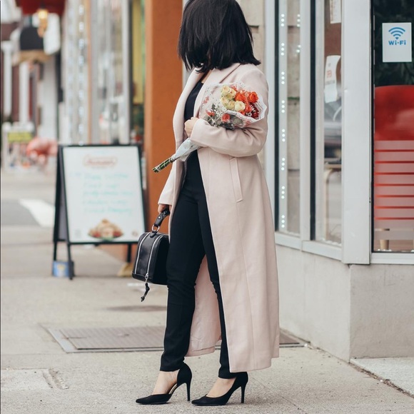 Oh Polly Jackets & Blazers - PALE PINK COAT